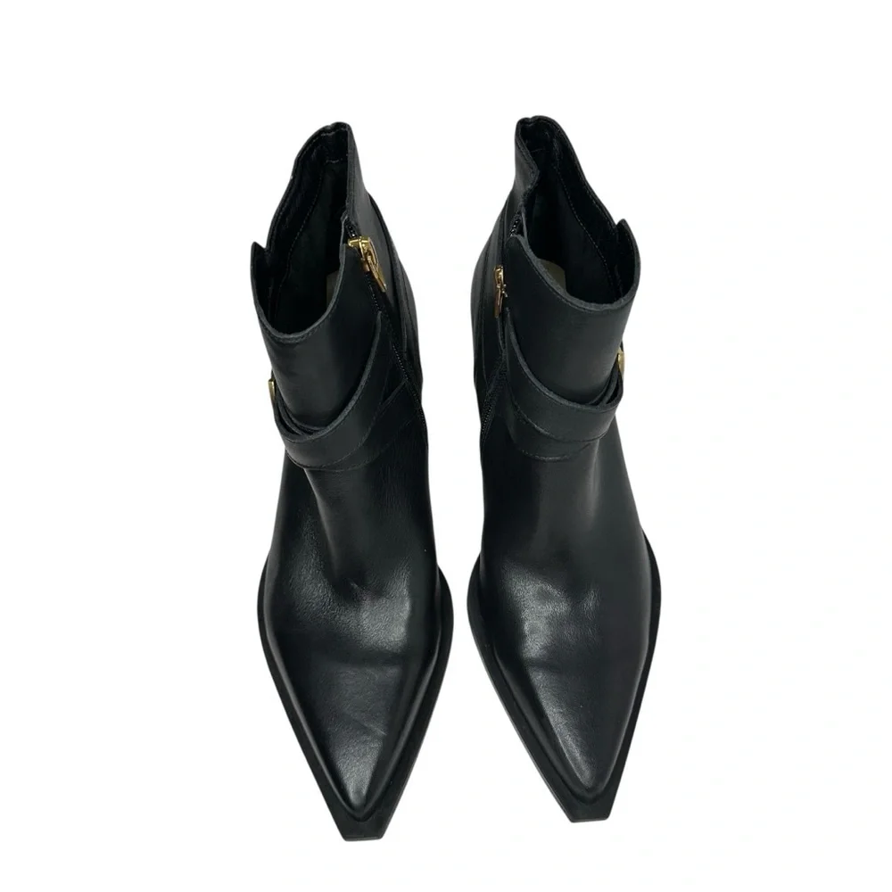 Dolce Vita Rayner Black Leather Heeled Bootie. Sz: 8.5